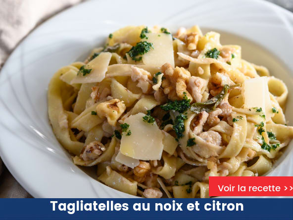 Tagliatelles aux noix et citron de Yotam Ottolenghi